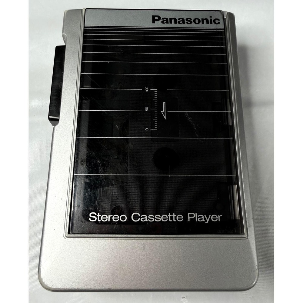 Panasonic RQ-J50 Stereo Cassette Player Vintage Portable Walkman Silver Grey
